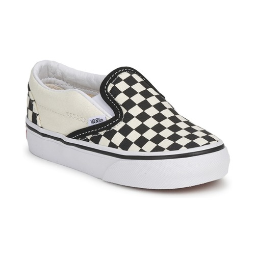 Sko Børn Slip-on Vans Classic Slip-On KIDS Sort / Hvid