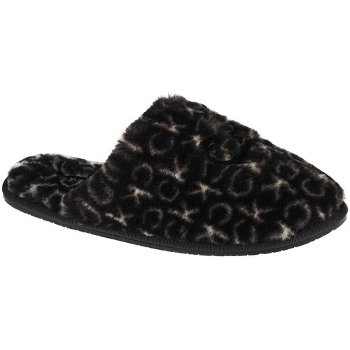 Sko Dame Tøfler Calvin Klein Jeans Slipper Mule Fur Mono Sort