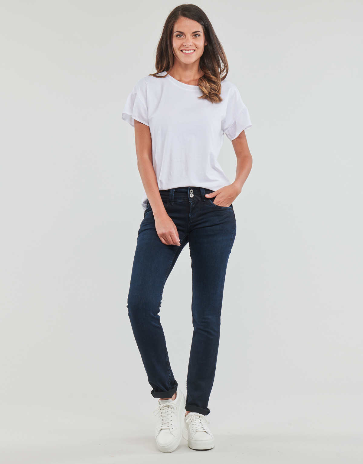 textil Dame Lige jeans Pepe jeans NEW GEN Blå