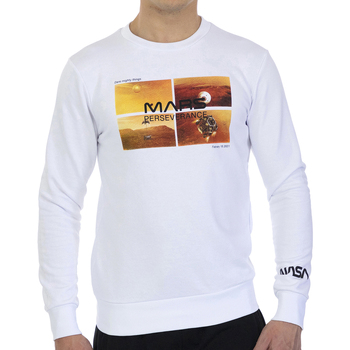 textil Herre Sweatshirts Nasa MARS09S-WHITE Hvid