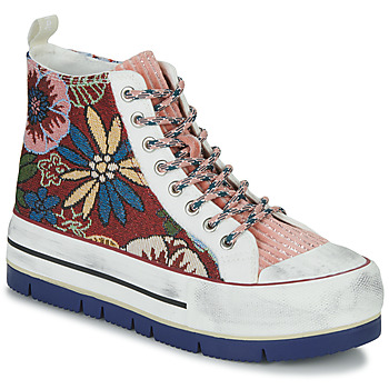 Sko Dame Høje sneakers Desigual CRUSH ROSA Flerfarvet