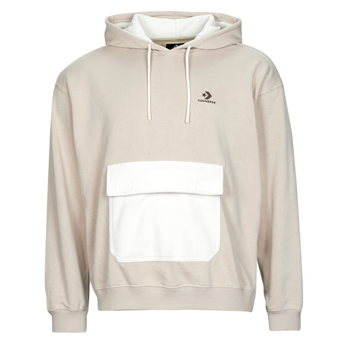 textil Herre Fleecetrøjer Converse UTILITY POCKET PULLOVER HOODIE Papyrus