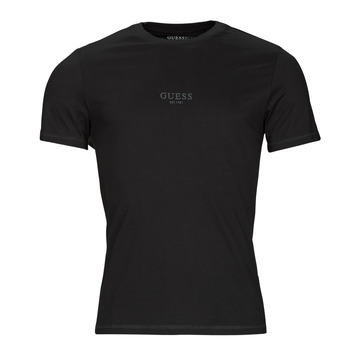 textil Herre T-shirts m. korte ærmer Guess AIDY Sort