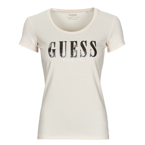 textil Dame T-shirts m. korte ærmer Guess FANNY SS Beige