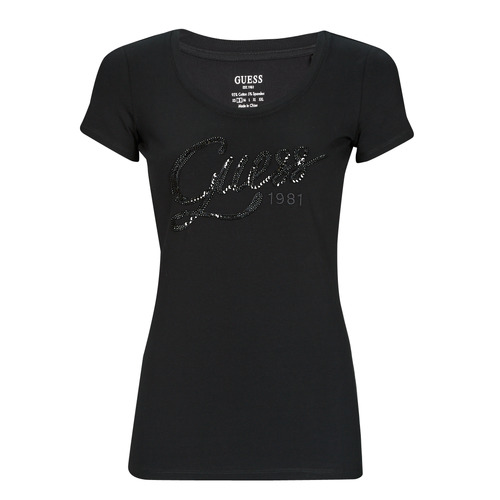 textil Dame T-shirts m. korte ærmer Guess BRYANNA SS Sort