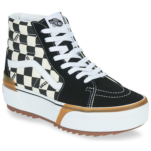 Sko Dame Høje sneakers Vans SK8-HI STACKED Sort / Hvid