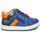 Sko Dreng Lave sneakers Geox B BIGLIA B. B - NAPPA+DENIM SL Blå / Orange