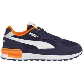 Sko Børn Lave sneakers Puma Graviton JR Hvid, Sort, Orange