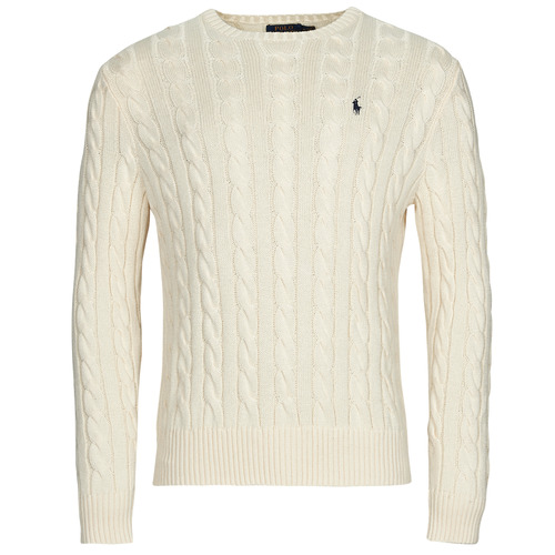 textil Herre Pullovere Polo Ralph Lauren LS DRIVER CN-LONG SLEEVE-SWEATER Beige