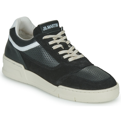 Sko Dame Lave sneakers JB Martin HIRA Velours / Sort / Kridt