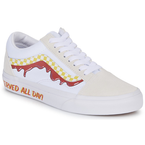 Sko Lave sneakers Vans OLD SKOOL Hvid / Rød