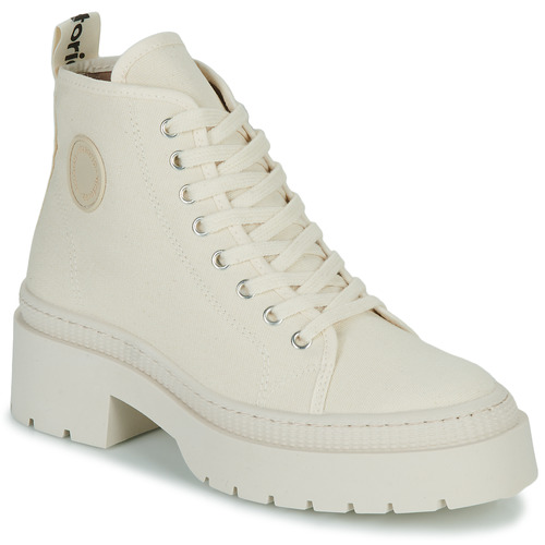 Sko Dame Høje sneakers Victoria CIELO LONA Beige