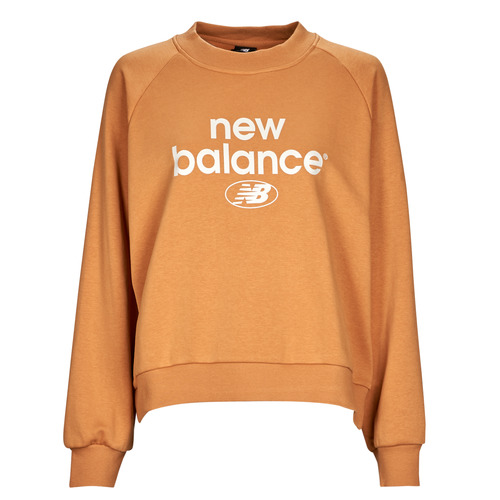 textil Dame Sweatshirts New Balance Essentials Graphic Crew French Terry Fleece Sweatshirt Orange