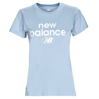 textil Dame T-shirts m. korte ærmer New Balance Essentials Graphic Athletic Fit Short Sleeve Blå