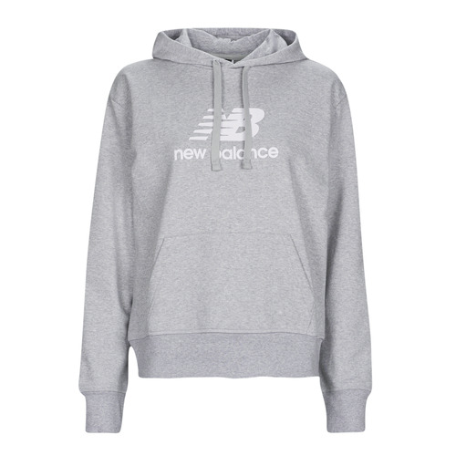 textil Dame Sweatshirts New Balance Essentials Stacked Logo Hoodie Grå