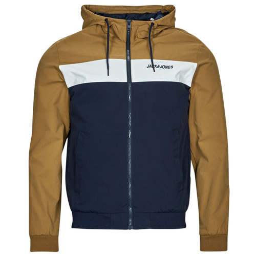 textil Herre Jakker Jack & Jones JJERUSH HOOD BOMBER Flerfarvet