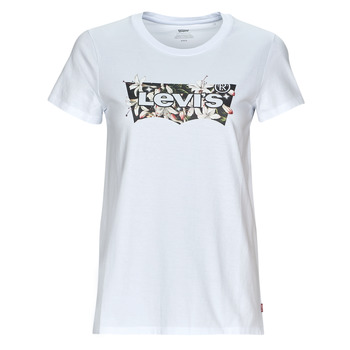 textil Dame T-shirts m. korte ærmer Levi's THE PERFECT TEE Hvid