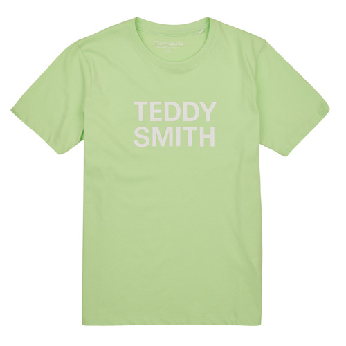 textil Dreng T-shirts m. korte ærmer Teddy Smith TICLASS 3 MC JR Grøn / Lys