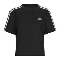 textil Dame T-shirts m. korte ærmer Adidas Sportswear 3S CR TOP Sort