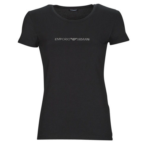 textil Dame T-shirts m. korte ærmer Emporio Armani T-SHIRT CREW NECK Sort