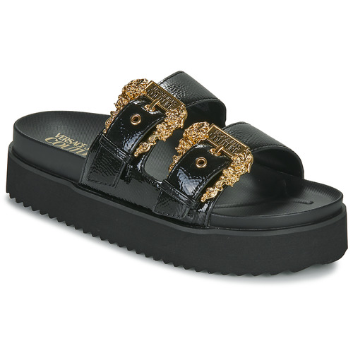 Sko Dame Sandaler Versace Jeans Couture 74VA3SM1 Sort / Guld