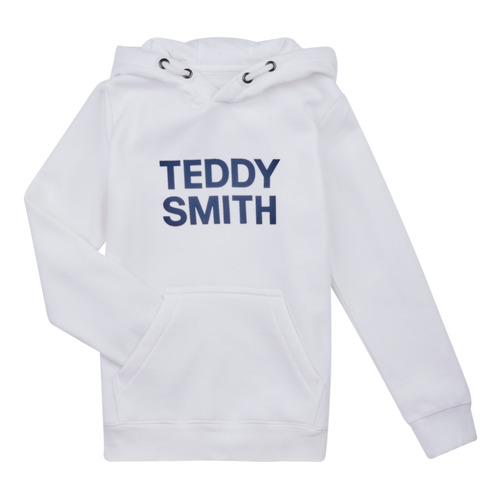 textil Dreng Sweatshirts Teddy Smith SICLASS HOODY Hvid