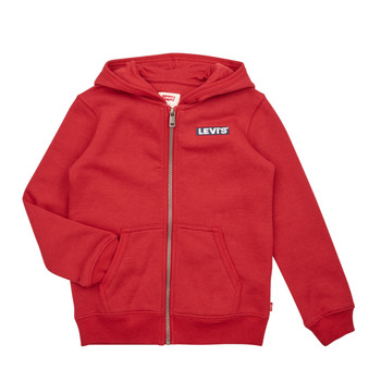 textil Dreng Sweatshirts Levi's LVN BOXTAB FULL ZIP HOODIE Rød