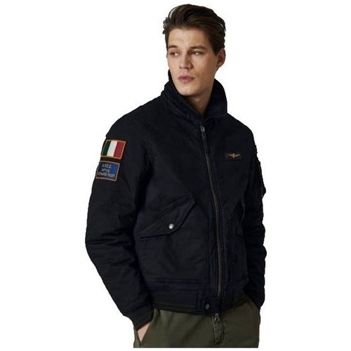 textil Herre Jakker Aeronautica Militare AB2036CT301334300 Sort