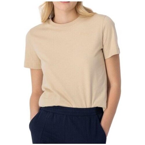 textil Dame T-shirts m. korte ærmer Champion 114912MS073 Creme