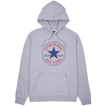 textil Herre Sweatshirts Converse Goto All Star Patch Pullover Hoodie Grå