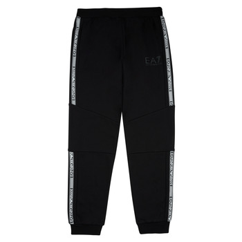 textil Dreng Træningsbukser Emporio Armani EA7 LOGO SERIES TROUSER Sort