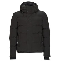 textil Herre Dynejakker Superdry EVEREST SHORT HOODED PUFFER Sort