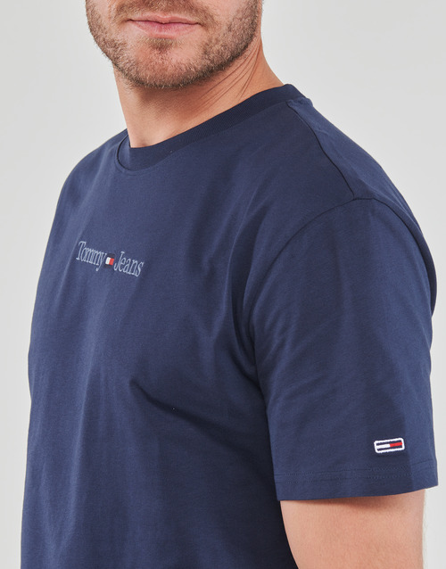 Tommy Jeans TJM CLSC SMALL TEXT TEE Marineblå