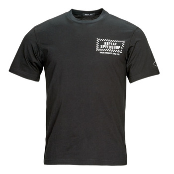 textil Herre T-shirts m. korte ærmer Replay M6699 Sort