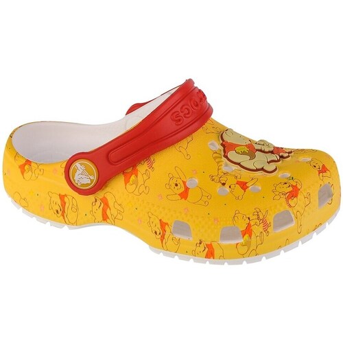 Sko Børn Snøresko & Richelieu Crocs Classic Disney Winnie The Pooh T Clog Gul