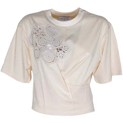 textil Dame T-shirts & poloer Isabelle Blanche  Beige