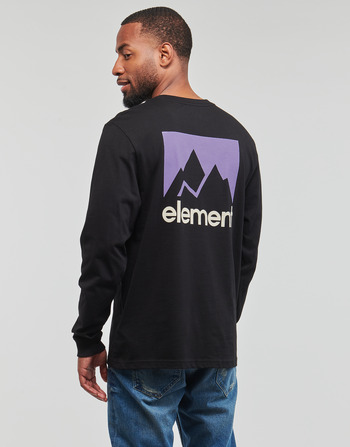 textil Herre Langærmede T-shirts Element FLINT BLACK Blå