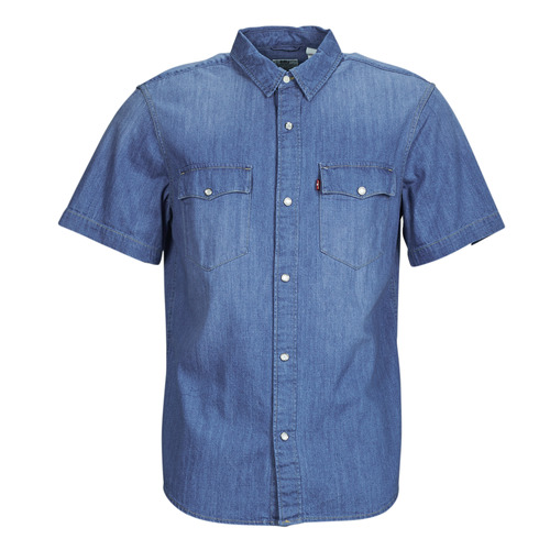 textil Herre Skjorter m. korte ærmer Levi's SS RELAXED FIT WESTERN Blå