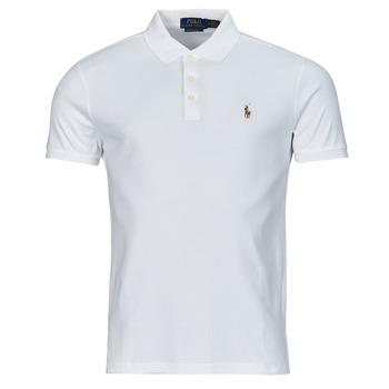 textil Herre Polo-t-shirts m. korte ærmer Polo Ralph Lauren POLO COUPE DROITE EN PIMA COTON Hvid