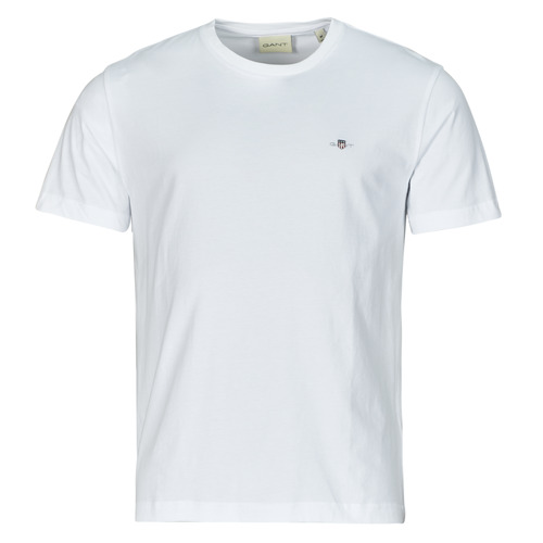 textil Herre T-shirts m. korte ærmer Gant REG SHIELD SS T-SHIRT Hvid