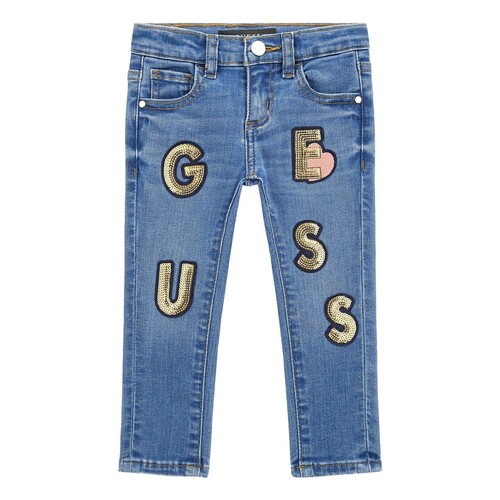 textil Pige Smalle jeans Guess K4RA02 Blå