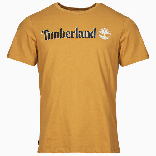 textil Herre T-shirts m. korte ærmer Timberland Linear Logo Short Sleeve Tee Kamel