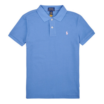 textil Dreng Polo-t-shirts m. korte ærmer Polo Ralph Lauren SLIM POLO-TOPS-KNIT Blå