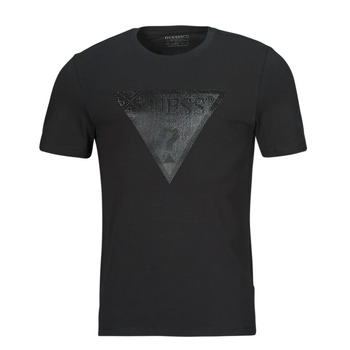 textil Herre T-shirts m. korte ærmer Guess CN SHINY GEL SHINY GEL Sort