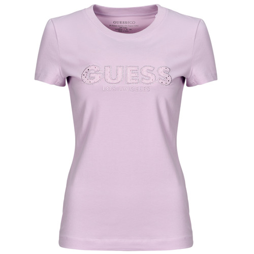 textil Dame T-shirts m. korte ærmer Guess SANGALLO TEE Lilla