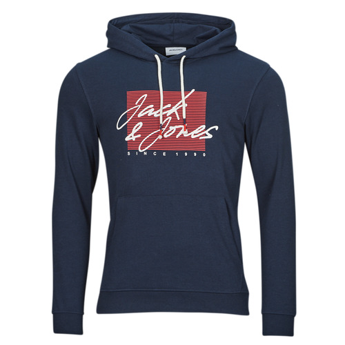 textil Herre Sweatshirts Jack & Jones JJZURI SWEAT HOOD Marineblå