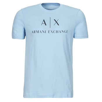 textil Herre T-shirts m. korte ærmer Armani Exchange 8NZTCJ Blå / Himmelblå