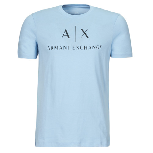 textil Herre T-shirts m. korte ærmer Armani Exchange 8NZTCJ Blå / Himmelblå