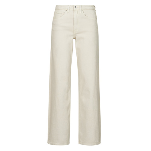 textil Dame Jeans med vide ben Only ONLJUICY Beige