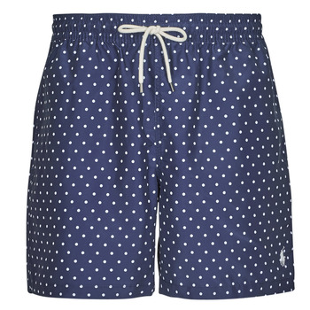 textil Herre Badebukser / Badeshorts Polo Ralph Lauren MAILLOT DE BAIN UNI EN POLYESTER RECYCLE Marineblå / Hvid